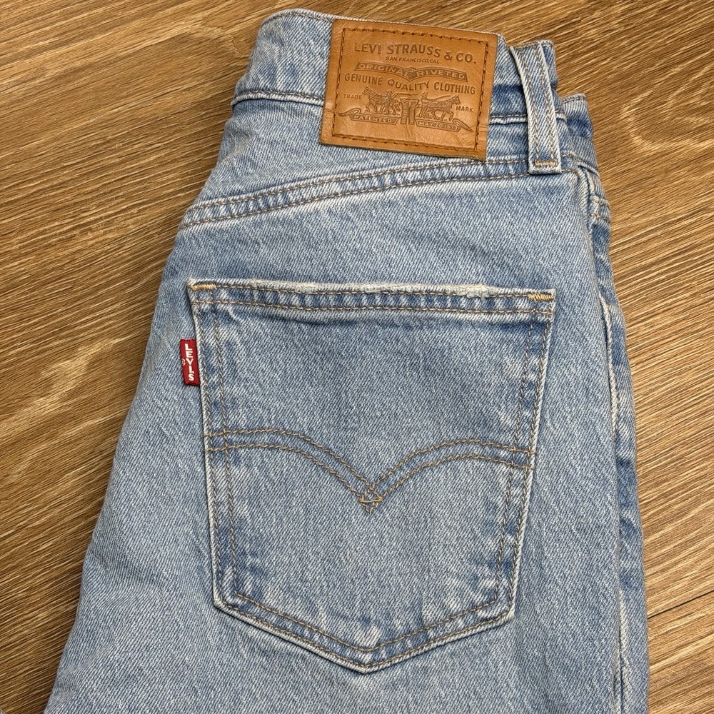Levi's Premium 70s High Flare Jeans Women's 26x32 Light Wash A0899-0015 Western - Picture 11 of 15